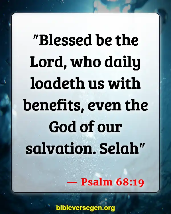 Bible Verses About Counting Your Blessings (Psalm 68:19)