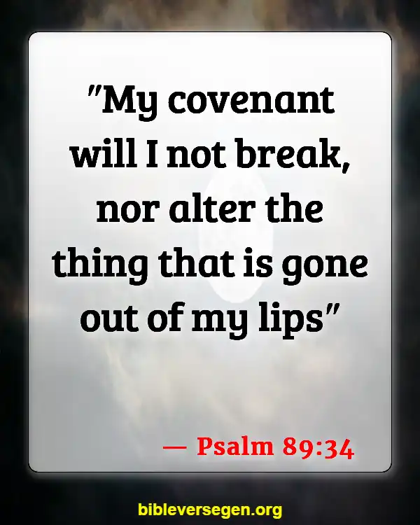 Bible Verses About Covenants (Psalm 89:34)