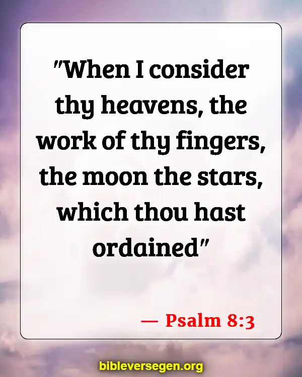 Bible Verses About Moon (Psalm 8:3)