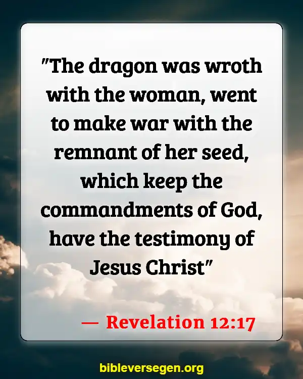 Bible Verses About Dragons (Revelation 12:17)