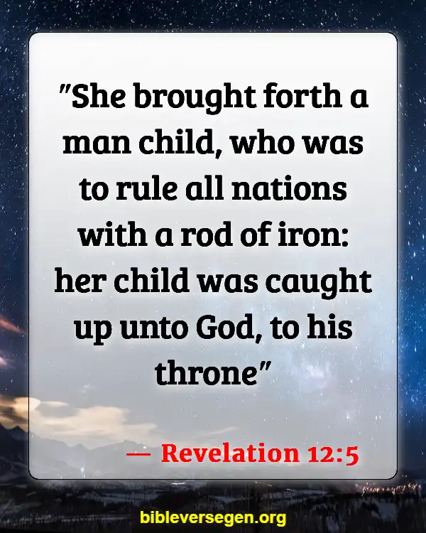 Bible Verses About The Red Moon (Revelation 12:5)