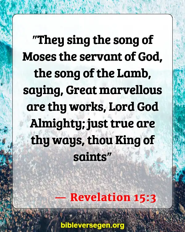 Bible Verses About Angels Singing (Revelation 15:3)