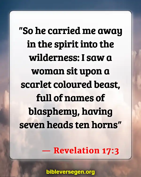 Bible Verses About Dragons (Revelation 17:3)