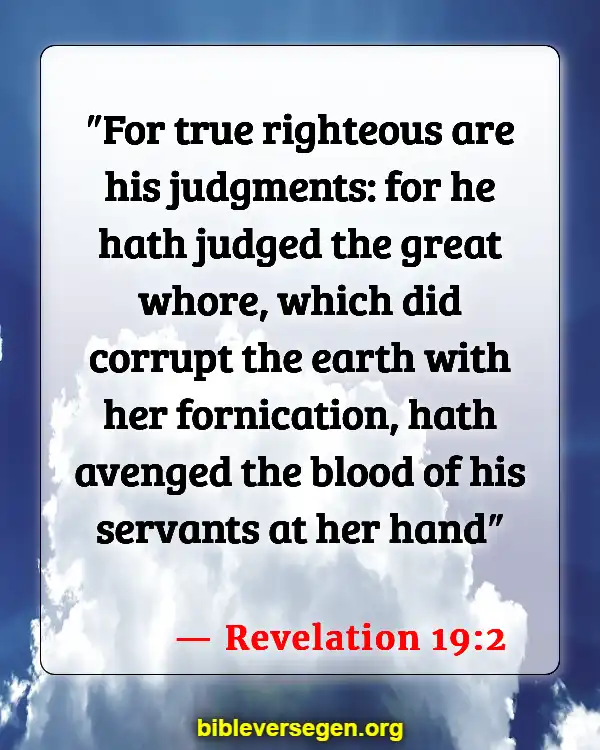 Bible Verses About Hesitance (Revelation 19:2)