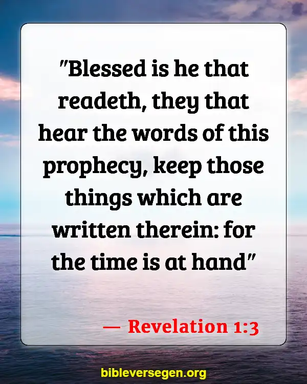 Bible Verses About Reading Our Bible (Revelation 1:3)