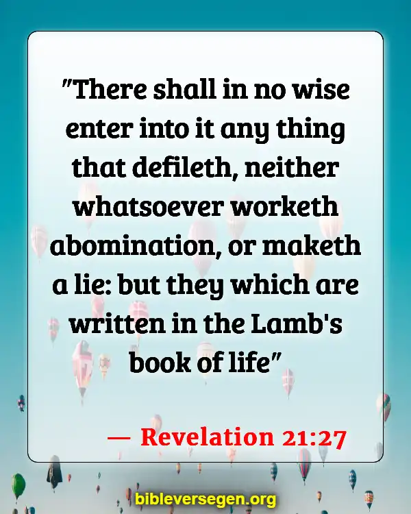 Bible Verses About The New Jerusalem (Revelation 21:27)