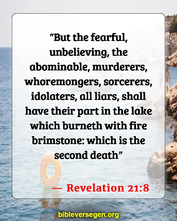 Bible Verses About Speaking About The Dead (Revelation 21:8)