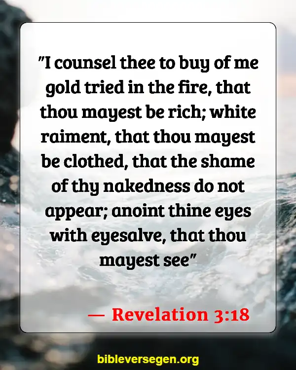 Bible Verses About Riches (Revelation 3:18)