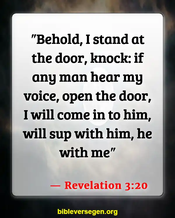 Bible Verses About Rap (Revelation 3:20)