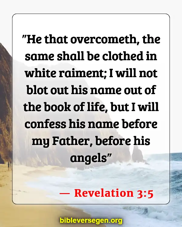 Bible Verses About Angels (Revelation 3:5)
