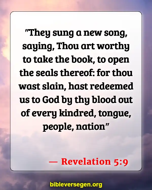 Bible Verses About Angels Singing (Revelation 5:9)