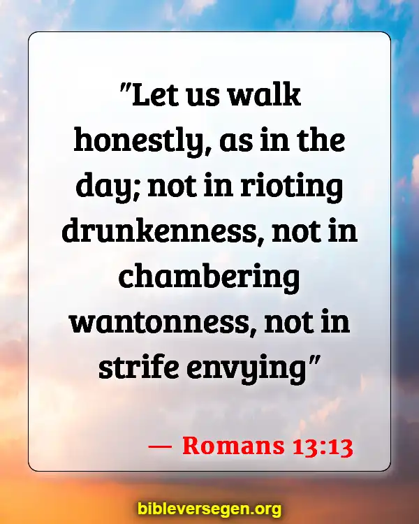 Bible Verses About Being Sober (Romans 13:13)