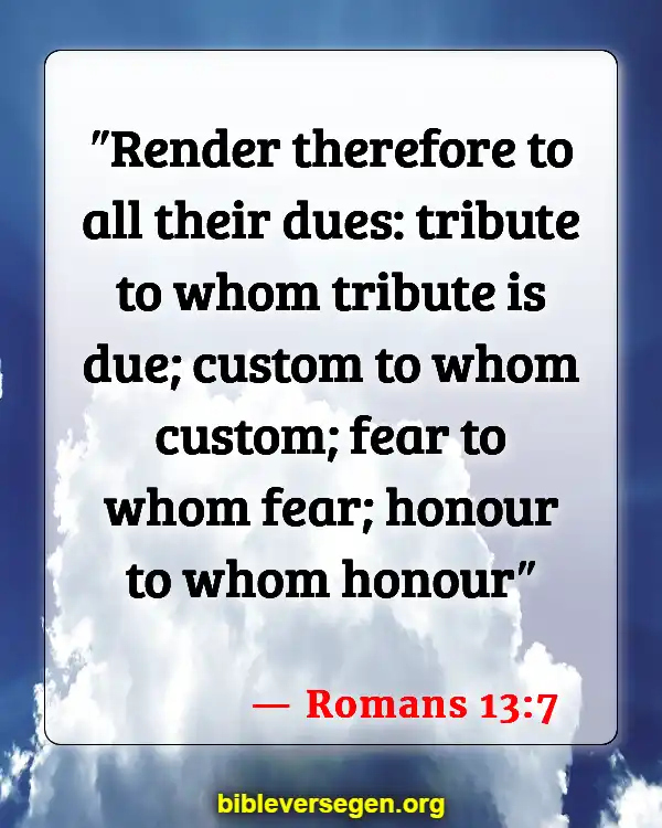 Bible Verses About Dishonest (Romans 13:7)