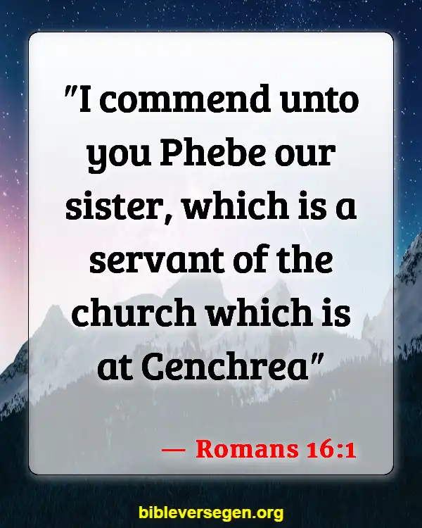Bible Verses About Women Pastors (Romans 16:1)
