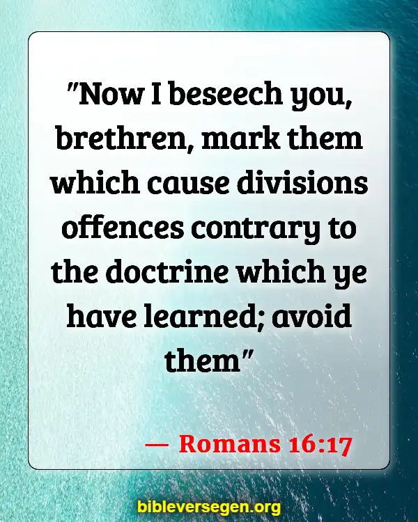Bible Verses About Marking Your Body (Romans 16:17)
