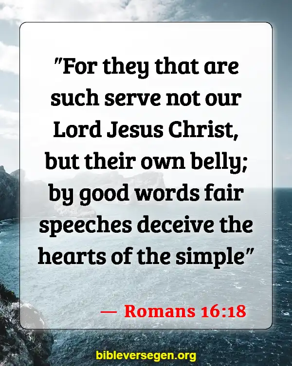 Bible Verses About Jews (Romans 16:18)