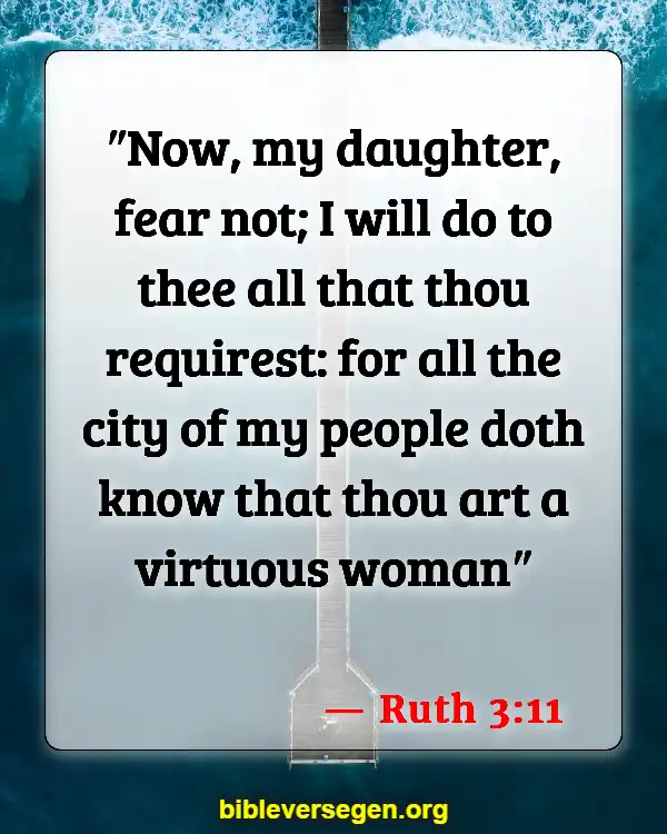 Bible Verses About Virtues (Ruth 3:11)