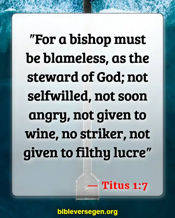 Bible Verses About Wine Drinking (Titus 1:7)
