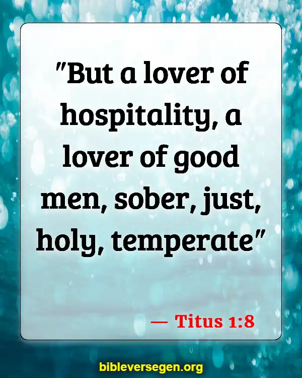 Bible Verses About Welcoming (Titus 1:8)