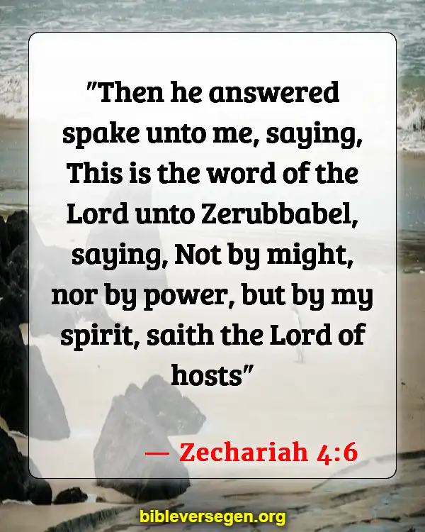 Bible Verses About Filling Of The Holy Spirit (Zechariah 4:6)